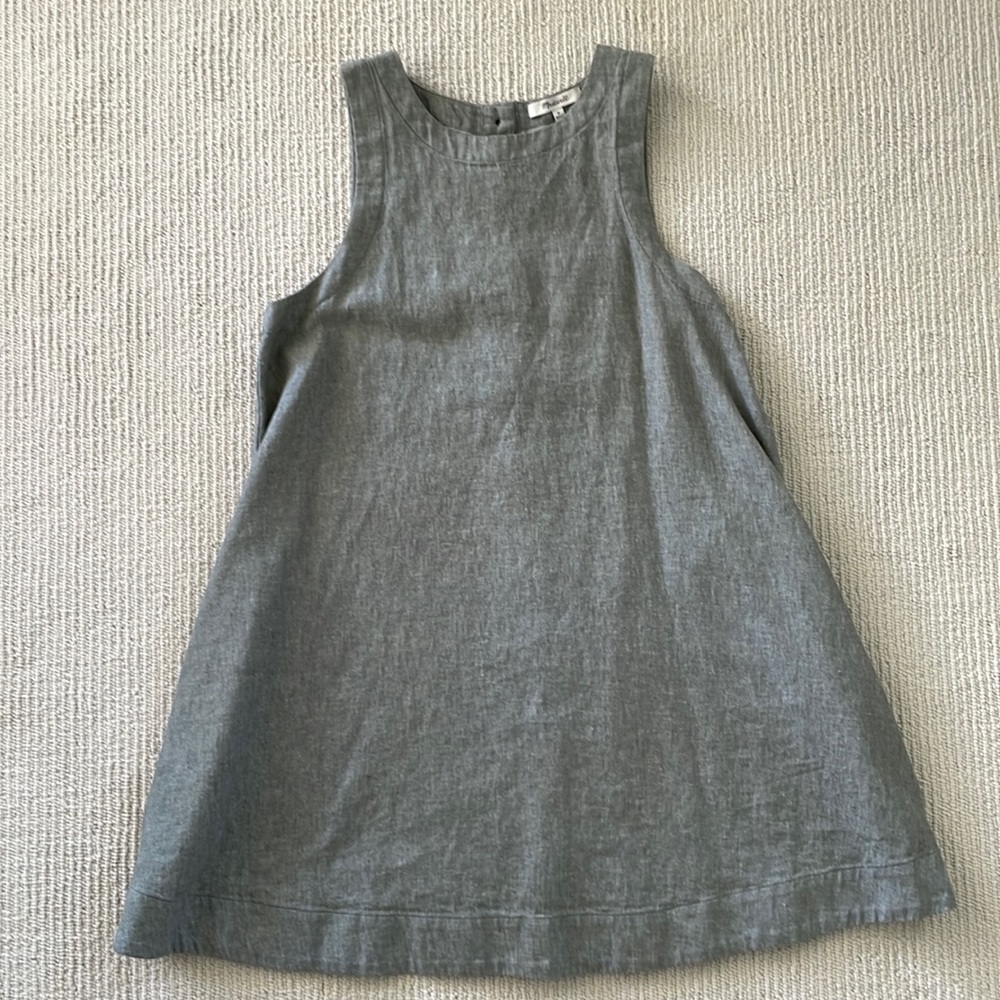 Madewell Chambray Mini Dress with Buttons